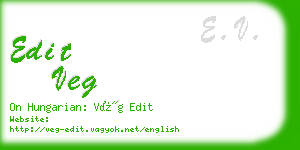 edit veg business card